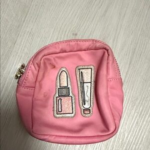 Stoney Clover Lane Pink Cosmetic Pouch with Lipstick & Gloss Patches